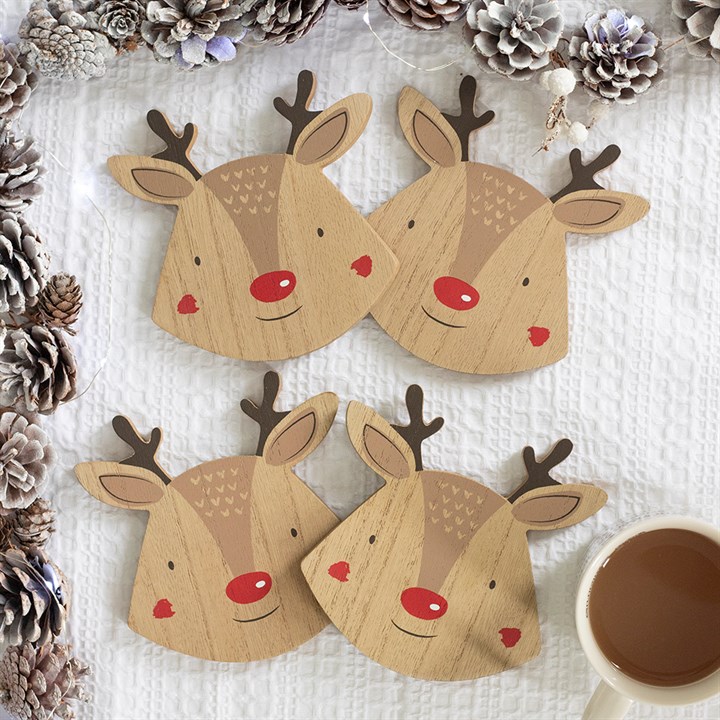 Reindeer Coaster Set Something Different Wholesale