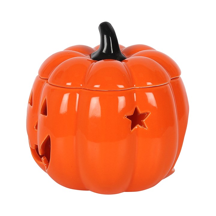 Orange Jack-O-Lantern Oil Burner - Something Different Wholesale