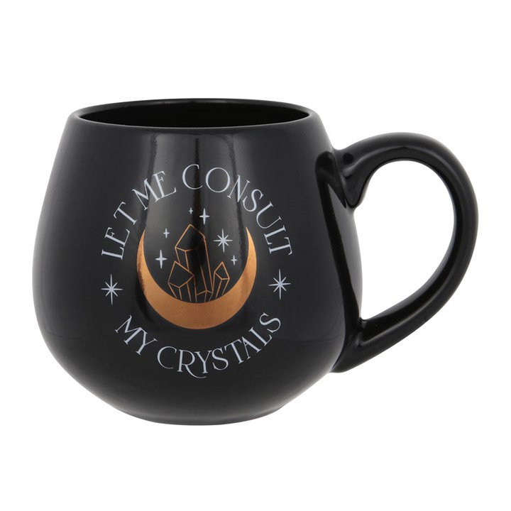 Let Me Consult My Crystals Rounded Mug – The Crow Shoppe