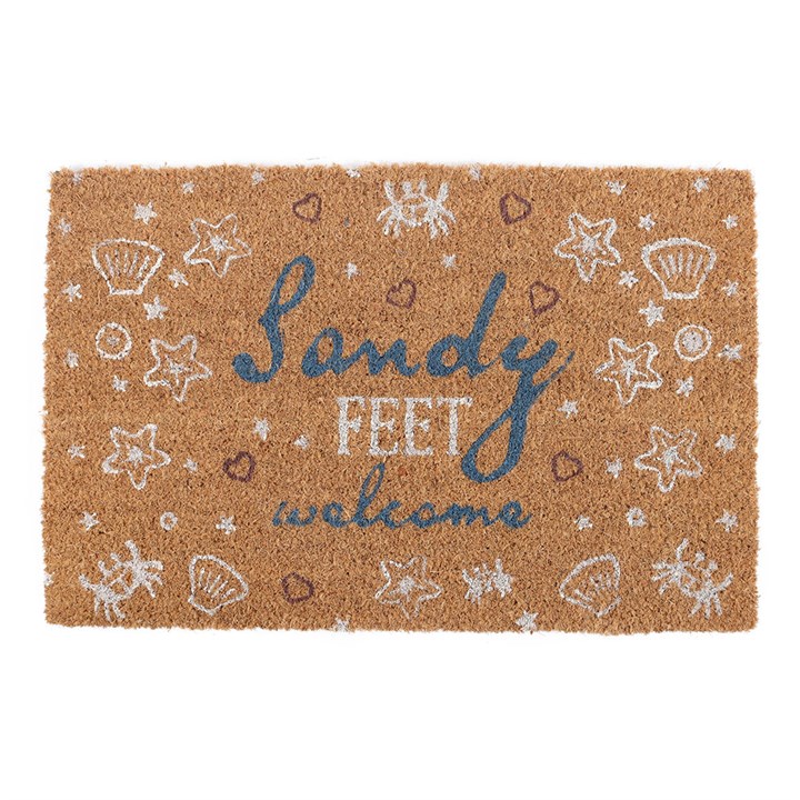 Natural Sandy Feet Welcome Doormat