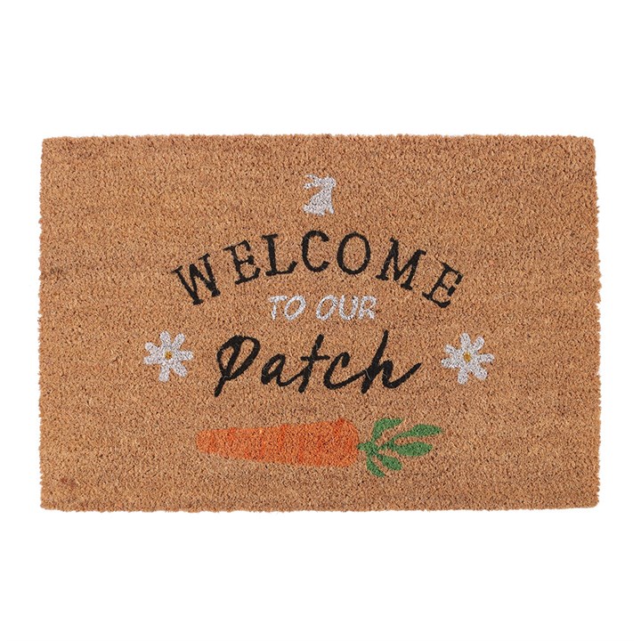 Natural Welcome to Our Patch Doormat