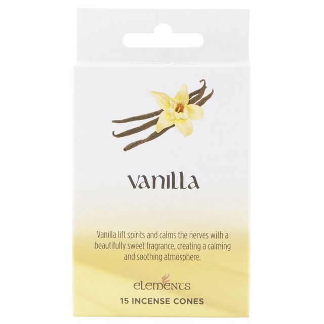 Elements Vanilla 15 Incense Cones 