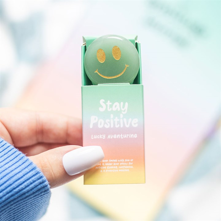 Stay Positive Aventurine Happy Face Crystal