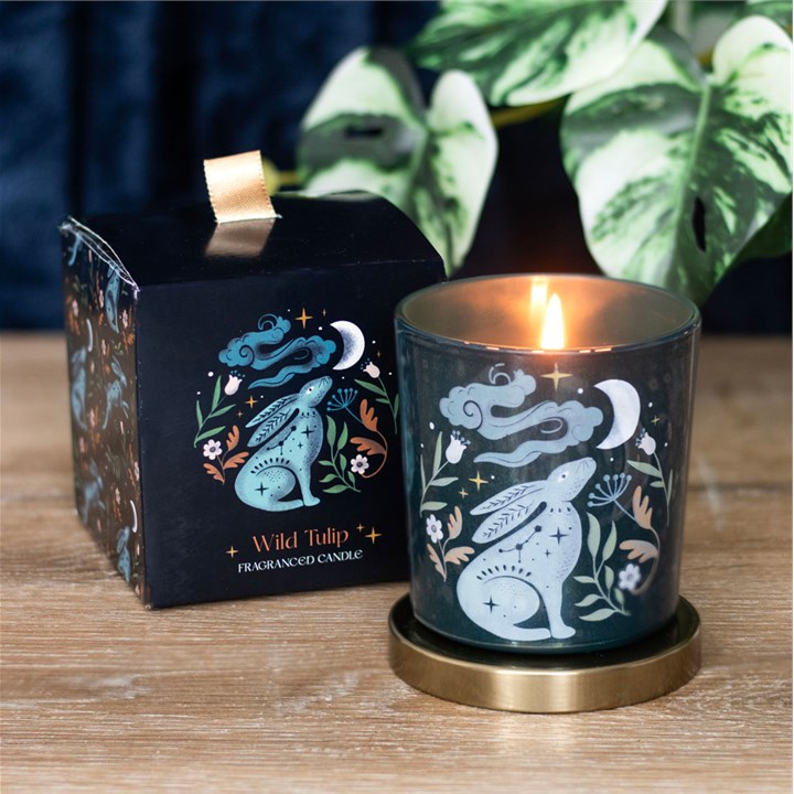 Midnight Hare Wild Tulip Candle