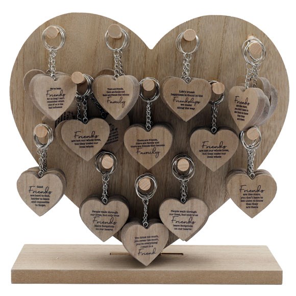 Friendship Heart Keyring