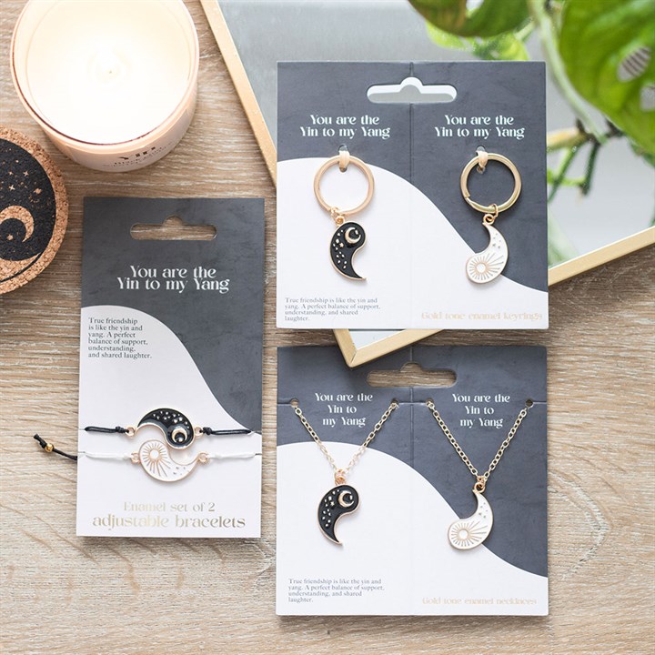 Set of 18 Yin Yang Jewellery Pieces on Display