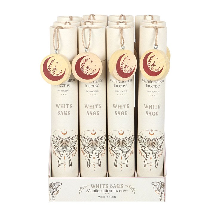 Set of 12 White Sage Manifestation Incense Stick Gift Sets