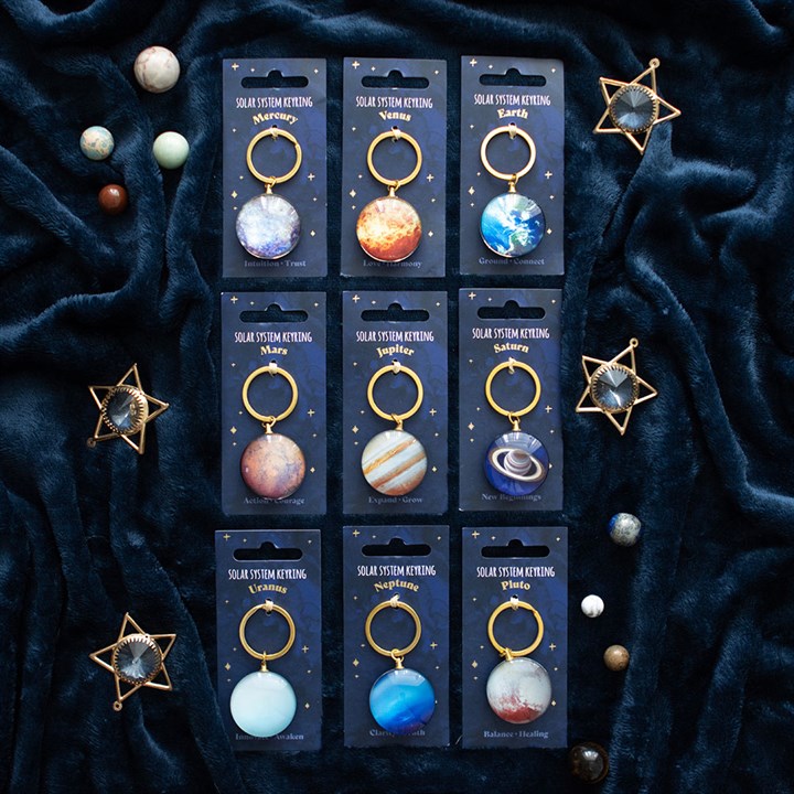 Set of 9 Solar System Keyrings