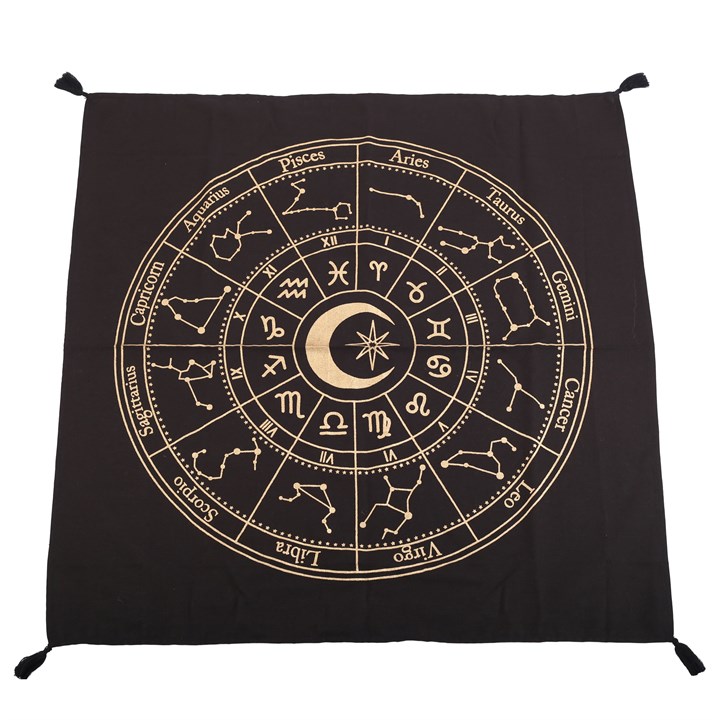 72cm Black Astrology Wheel Altar Cloth