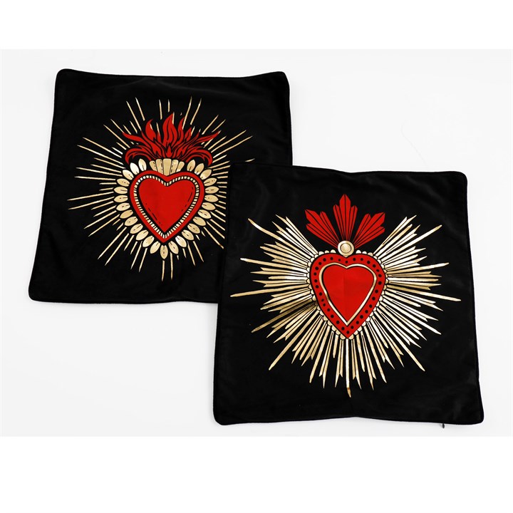 40cm Square Sacred Heart Cushion