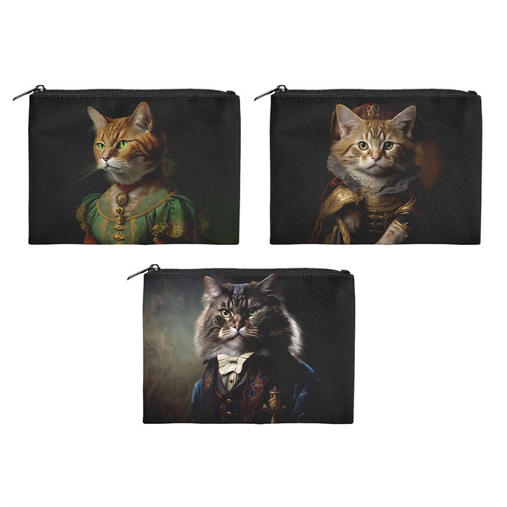 20cm Cat Head Portrait Makeup Bag