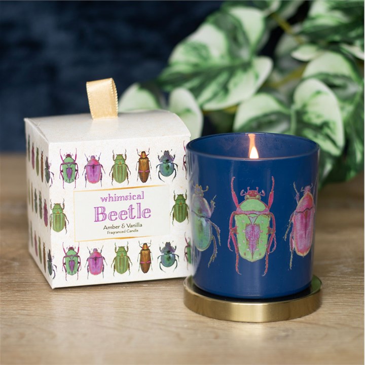 Blue Beetle Amber & Vanilla Candle