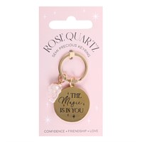 Rose Moon Enamel Keychain – These Are Things