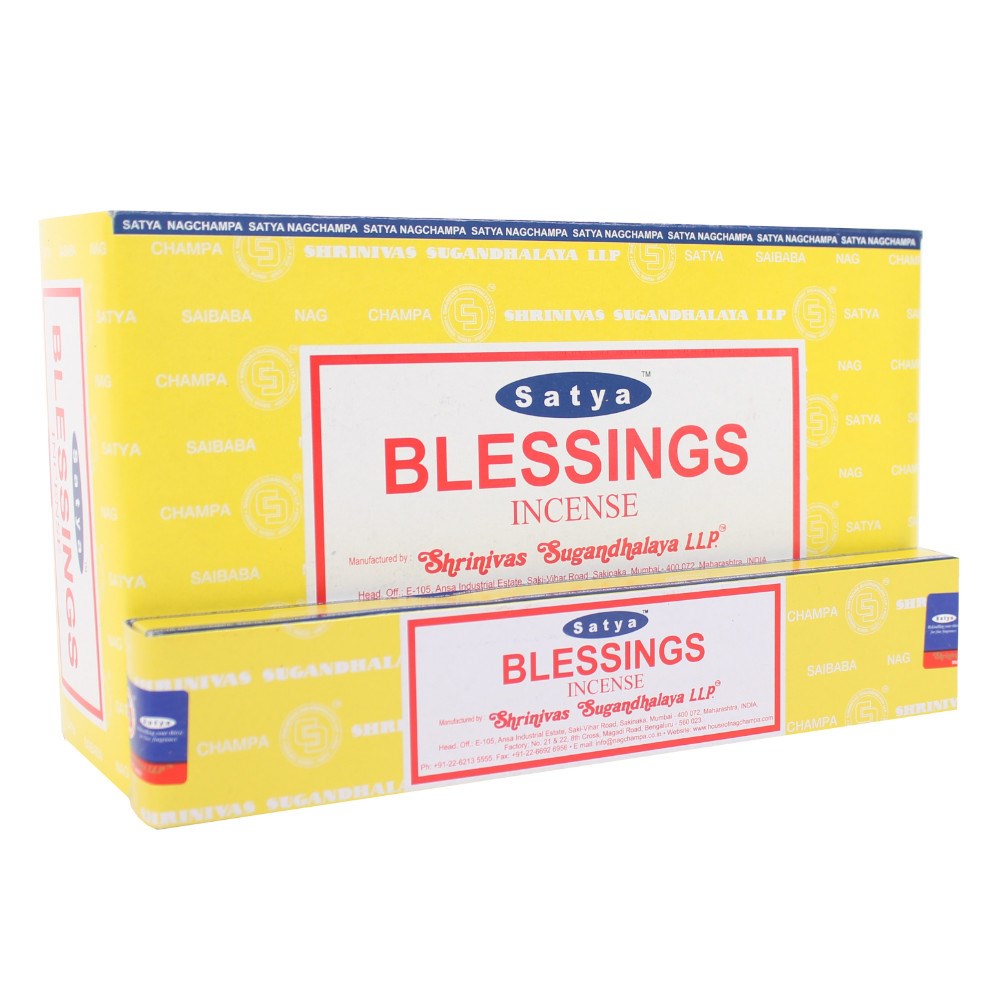 Download Box of 12 Packs of Blessings Incense Sticks by Satya ...